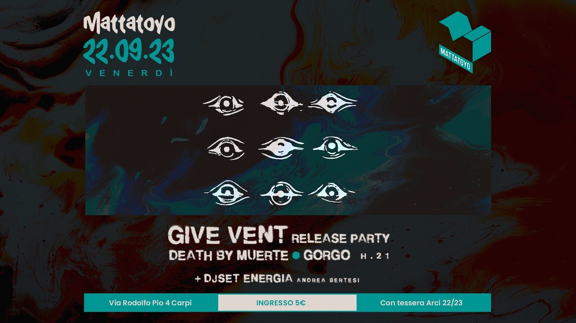 Give Vent release party w/ Death By Muerte + Gorgo