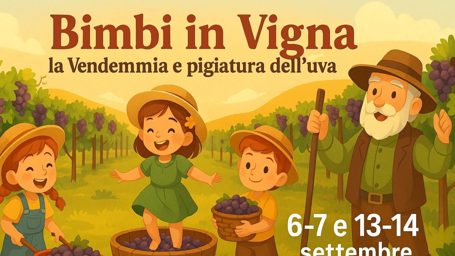 Bimbi in Vigna 2025 - La Pigiatura a Grand Tour Italia