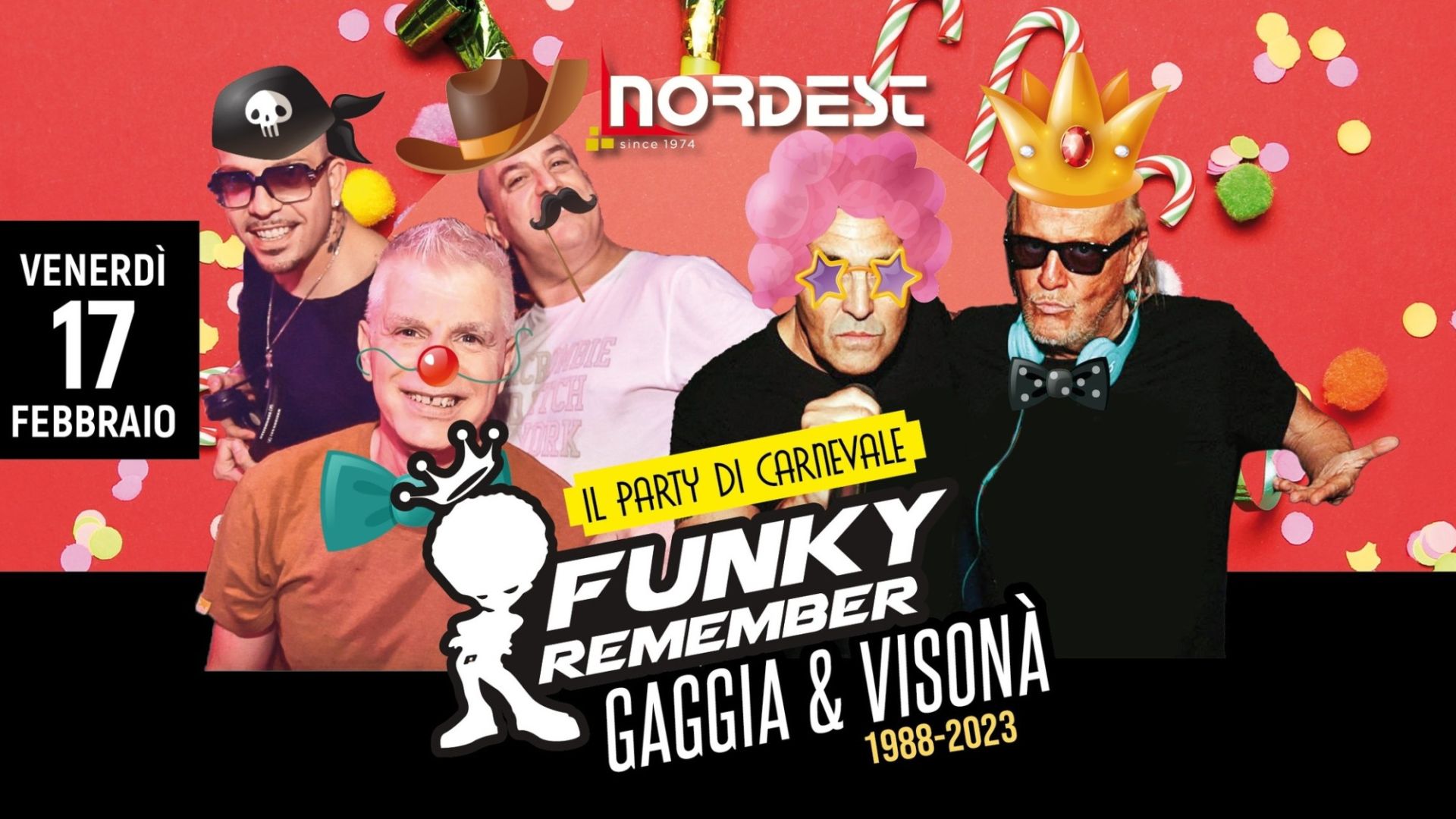 Funky Remember + Gaggia & Visonà - Il Party di Carnevale