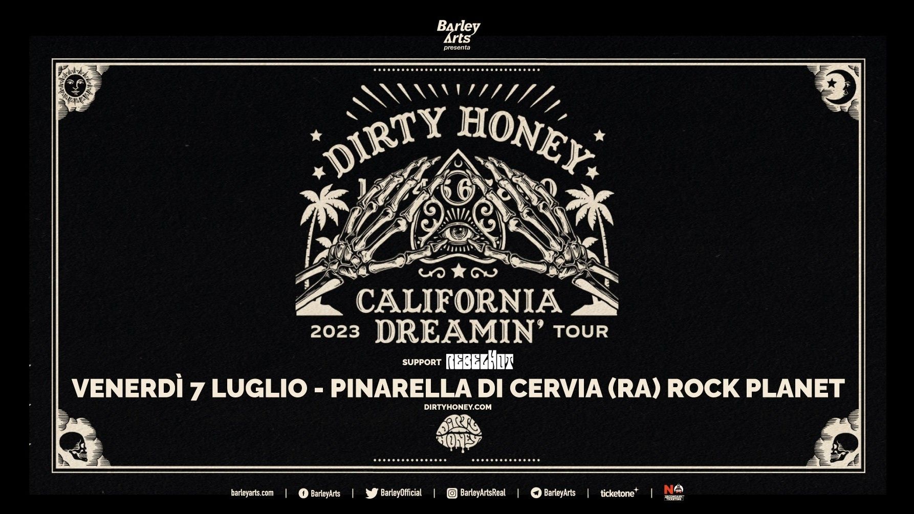 Dirty Honey "California Dreamin’ 2023 Tour"